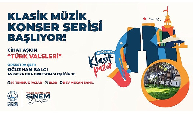 Üsküdar Belediyesi Üsküdar'da Klasik Müzik Konser Serisi Başlıyor