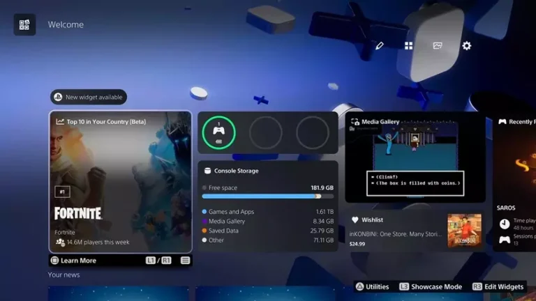 PS5’e Yeni Trend Widget’ı Geliyor: Bölgenizdeki En Popüler Oyunları Gösterecek