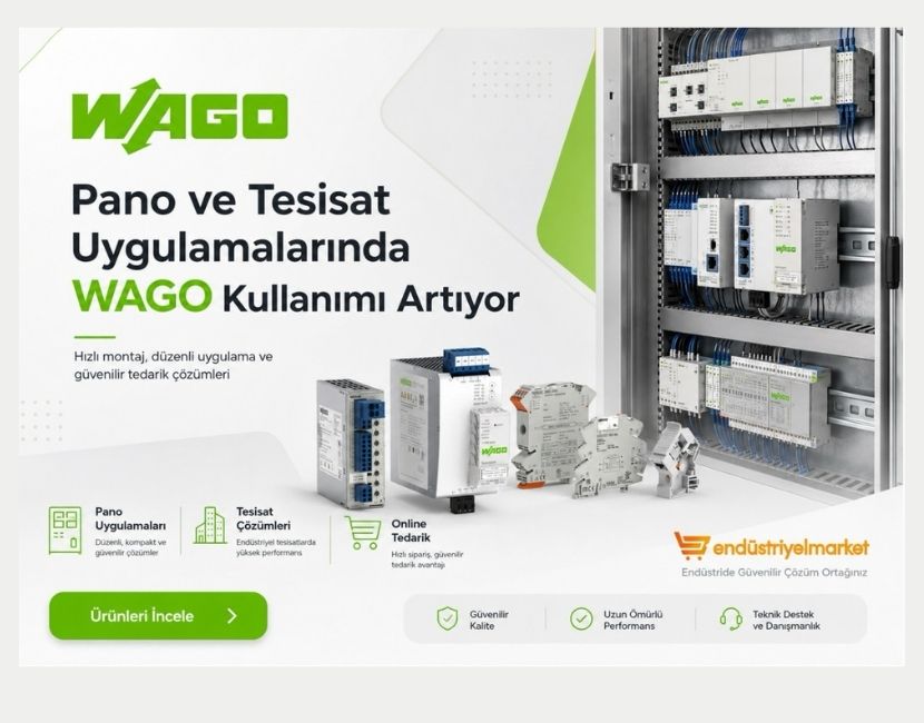 Pano ve Tesisat Uygulamalarında WAGO Klemens Kullanımı Artıyor