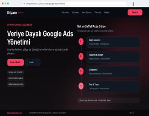 bitparoteknoloji.com: Google Ads Yönetiminde Başarı İçin Landing ve Ölçüm Şart
